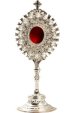 Silver Plated Reliquary with Stones H 20 cm