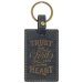 Trust in the Lord Charcoal Grey Faux Leather Keychain - Proverbs 3:5