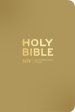 NIV Pocket Latte Bible with Gold Zip