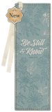 Bookmark Faux Leather Teal Be Still & Know Ps. 46:10