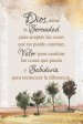 Spanish Plaque-God Give Me Serenity (Dios Dame La Serenidad) (4 x 6)