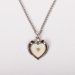 18" Sterling Silver Mustard Seed Heart Necklace
