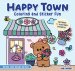 Happy Town Coloring And Sticker Fun