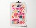 Faith Hope and Love A4 poster.