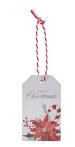 Poinsettia & Holly Gift Tag Set