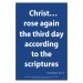 Waterproof Scripture Poster: 1Co. 15.3-4