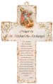 6" Saint Michael Wood Cross