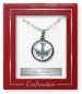 Circle Shaped Confirmation Silver Plated Necklet