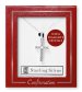 Diamante Crystal Cross Confirmation Silver Necklet