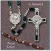 St Benedict Wood Rosary: Black