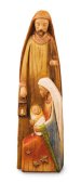 8 1/2" Holy Family Coloured Resin Nativity