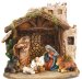 10" Resin Holy Family Nativity Set with Stable