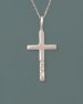 Silver Cross Inlaid with Mother of Pearl Pendant
