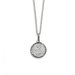 Sterling silver St Christopher Pendant with Diamond Cut Edge