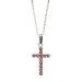 Light Rose Swarovski Crystal Cross Pendant