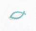 Turquoise Swarovski Crystal Fish Brooch