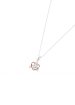 Sterling Silver Two-tone Heart and Trinity Knot Pendant
