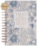 Journal Spiral Blue Floral Trust In the Lord Prov. 3:5