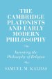 The Cambridge Platonists and Early Modern Philosophy