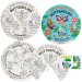Butterfly Life Cycle Colour-In Sticker Wheels (Pack of 5)