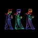 70cm 360 LED Lights 3 Wisemen Rope Light