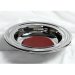 Offering Plate-Silvertone-Stainless Steel w/Red Felt-12"