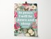 In peace I will lie down and sleep. A4 poster