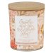 Glass Candle w/Bamboo Lid Floral Consider How the Wildflowers Grow Luke 12:27