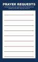 Prayer Request Card - Blue (Package of 50)