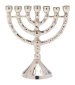 Nickel Plated Menorah H 11 cm