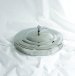 Communion Tray Cover 11" x 1 3/8" - Silver Finish With Elegant Cross Topper