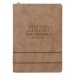 Journal Classic Zip Taupe With God All Things are Possible Matt. 19:26