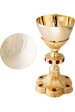 Gold Plated Chalice With Stones H 23 cm