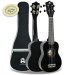 Rocket Series Soprano Black Ukulele With Bag