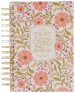 Journal Spiral Coral Floral Those Who Trust In The Lord Isa. 40:31