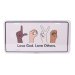 Love God Number Plate Tag