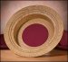Offering Plate-Molded Plastic-Oak Tone