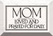 Glass Plaque-Mom Always Know That (6 x 4)