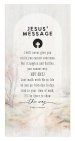 Plaque-Black Wood Emblem-Jesus' Message (6.75 x 13.625)