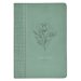 Faith Teal Floral Faux Leather Classic Journal - 2 Corinthians 5:7