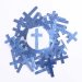Amazing Grace Blue Pocket Cross - Pack of 50