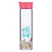 It is Well With My Soul Glass Water Bottle in Salmon Pink