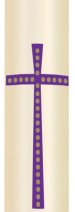 Candle Sticker - Purple Cross (Without Year)