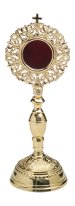 Golden Plated Reliquary H 28 cm