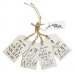 4 Asstd Wood Gift Tags