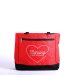 Nursing Is A Work Of Heart Red Canvas Tote