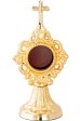 Gold Plated Reliquary H 17 cm