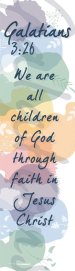 Galatians 3:26 Children Bookmark (pack of 10)
