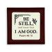 Glow-in-the-Dark Wall Plaque – "Be still and know that I am God" (Psalm 46:10)