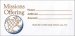 Offering Envelope: Missions Offering - Bill-Size (Package of 100)